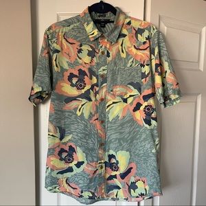 Mens Volcom Button Up T-Shirt